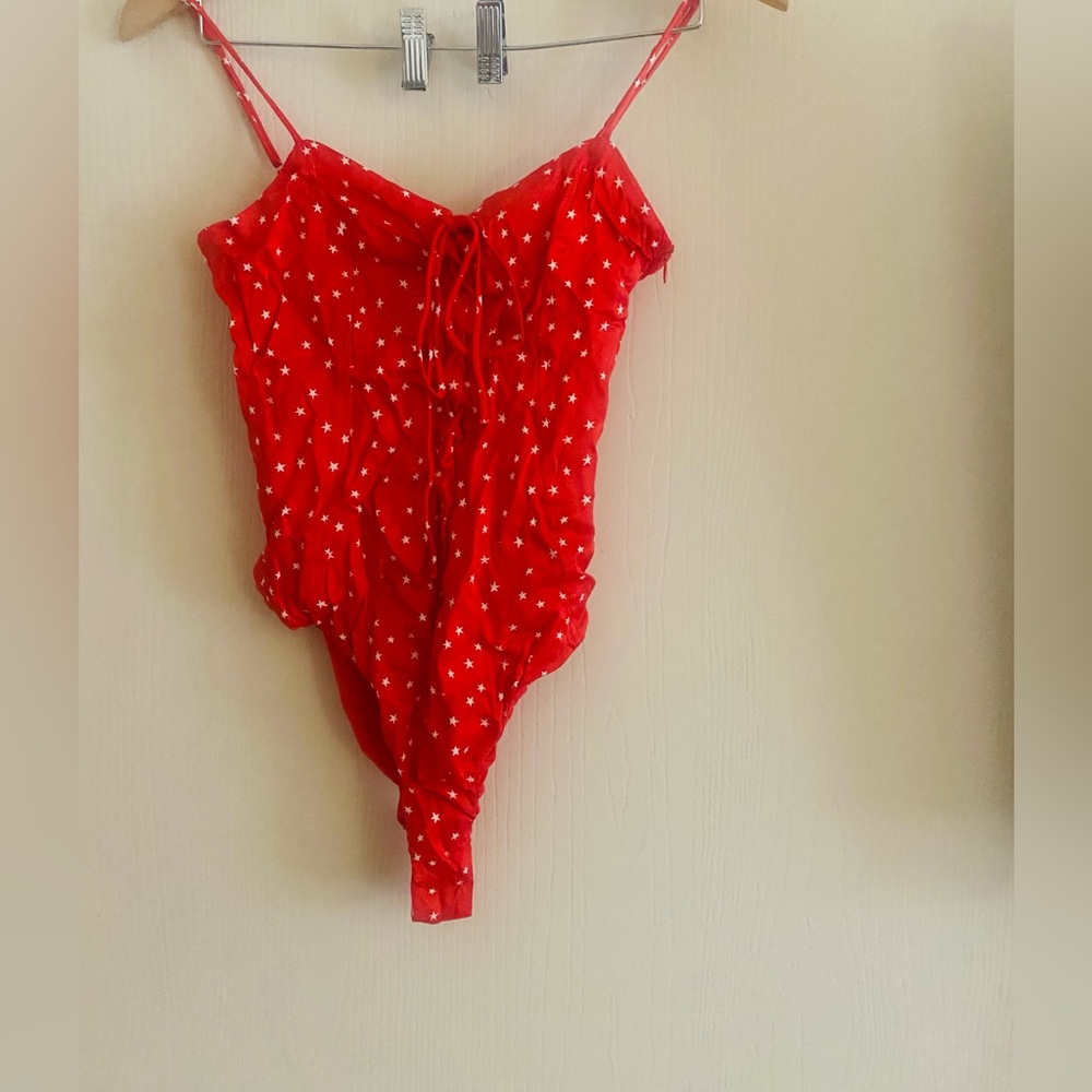 NWOT Zara Star Corset slinky 90s Y2K club sexy bodysuit xs